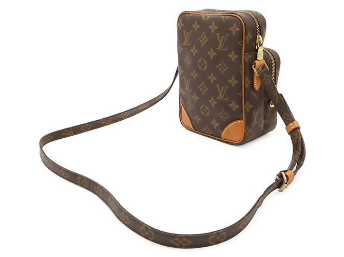 Borsa a tracolla Pochette Louis Vuitton Monogram Amazon Marrone - vista 3