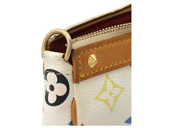 Louis Vuitton Monogram Multicolor Pochette Accessoires Bianco - vista 7