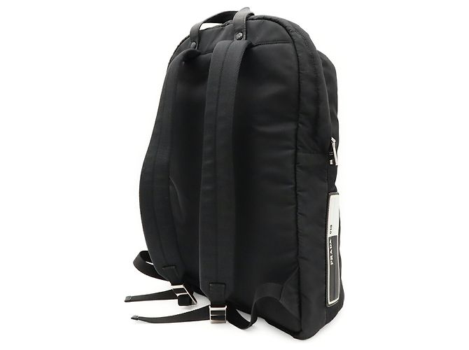 Zaino Prada in nylon e pelle Nero - vista 3