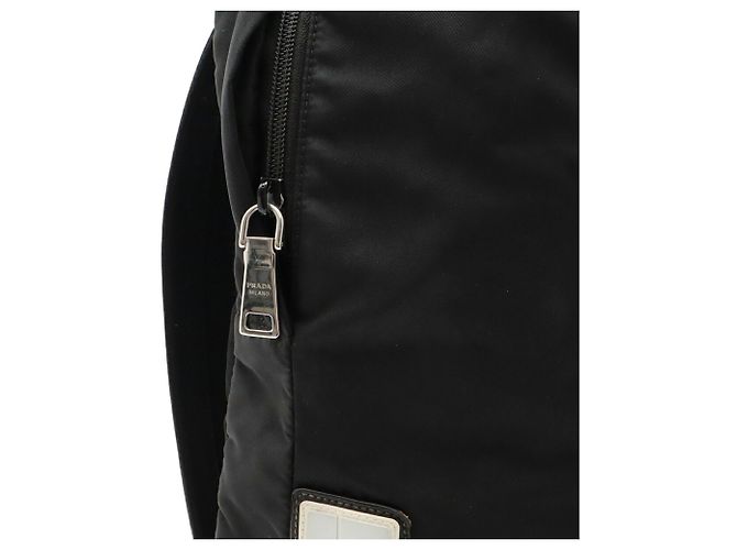 Zaino Prada in nylon e pelle Nero - vista 7