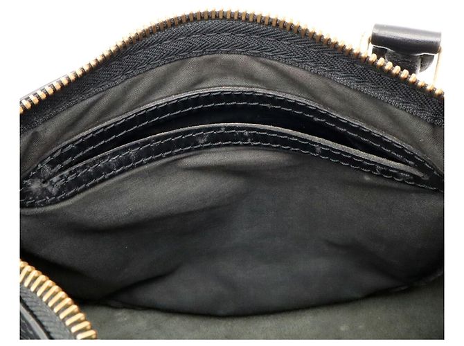 Borsa Louis Vuitton Epi Speedy 25 in Noir Nero - vista 9