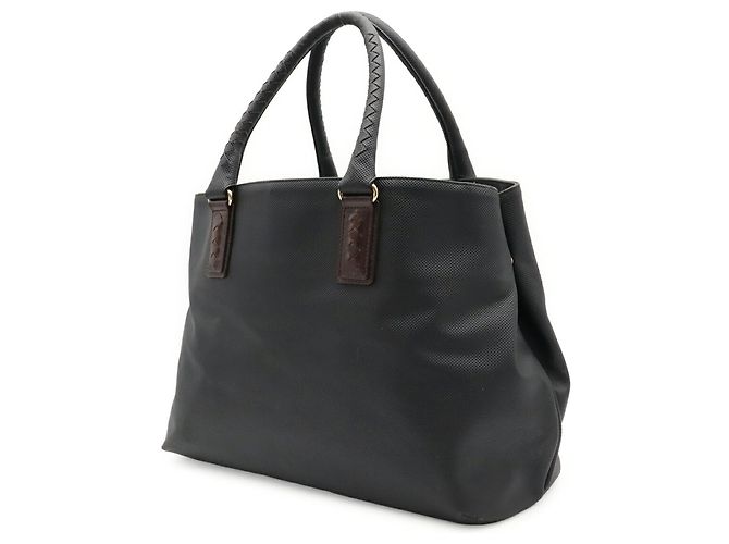 Bottega Veneta Borsa Tote/a tracolla Marco Polo Nero Marrone scuro - vista 3