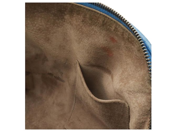 Borsa a tracolla Bottega Veneta Intrecciato Nodini Blu - vista 9