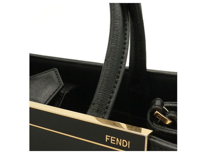 Fendi Petite 2JOURS Handtasche Schwarz - Ansicht 7