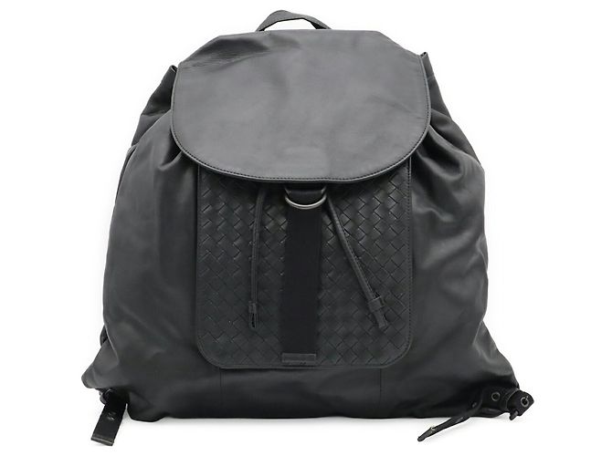 Zaino Bottega Veneta Intrecciato Nero - vista 2