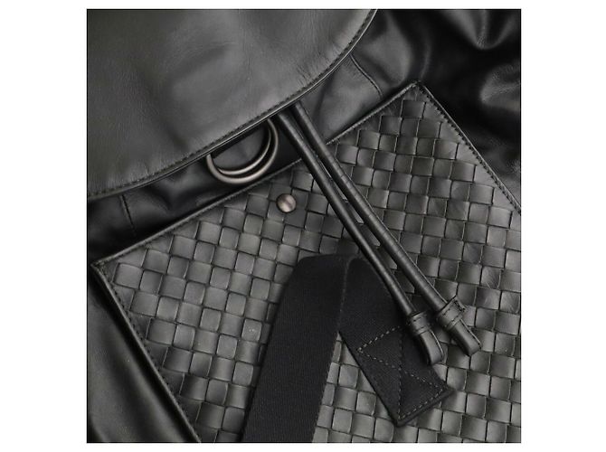Zaino Bottega Veneta Intrecciato Nero - vista 9