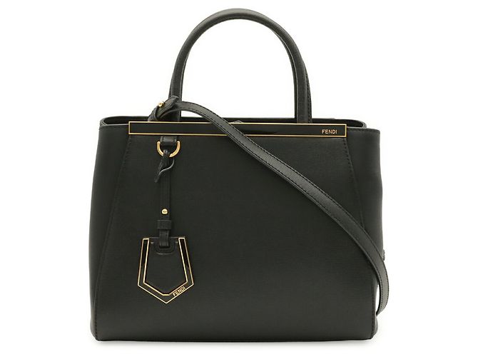 Fendi Petite 2Jours Handtasche Schwarz - Ansicht 2