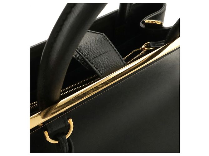 Fendi Petite 2Jours Handtasche Schwarz - Ansicht 7
