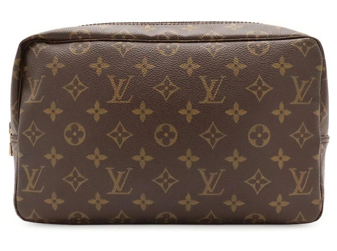 Louis Vuitton Monogram Trousse Toilette 28 Clutch Bag Marrone - vista 2