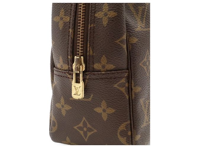 Louis Vuitton Monogram Trousse Toilette 28 Clutch Bag Marrone - vista 5