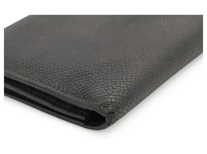 Hermès Cartera larga bi-fold Hermes Bearn Soufflé Negro - vista 4