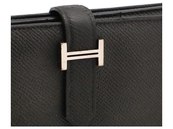Hermès Cartera larga bi-fold Hermes Bearn Soufflé Negro - vista 5
