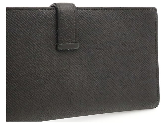 Hermès Cartera larga bi-fold Hermes Bearn Soufflé Negro - vista 6