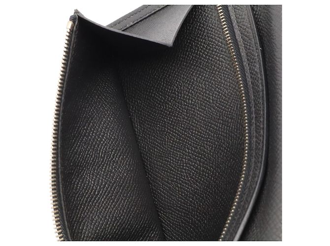 Hermès Cartera larga bi-fold Hermes Bearn Soufflé Negro - vista 9