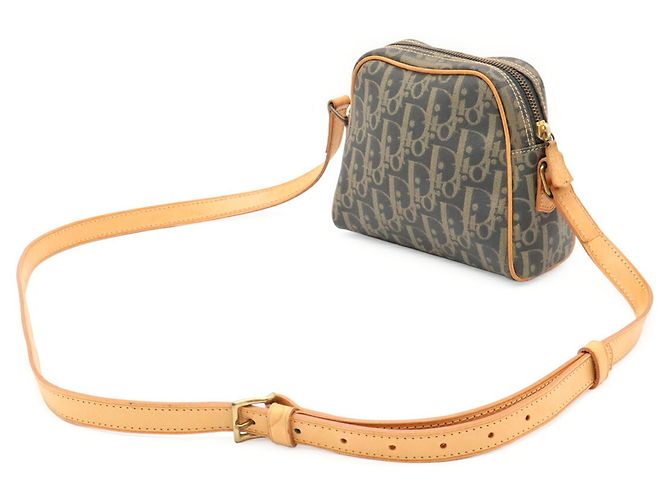 Borsa a tracolla/Pochette Christian Dior Trotter Beige Grigio antracite - vista 3
