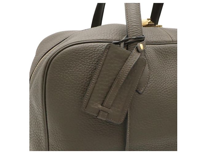 Hermès Borsa Boston Hermes Victoria 43 Verde oliva - vista 10