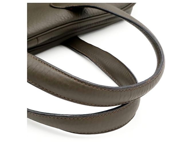 Hermès Borsa Boston Hermes Victoria 43 Verde oliva - vista 5