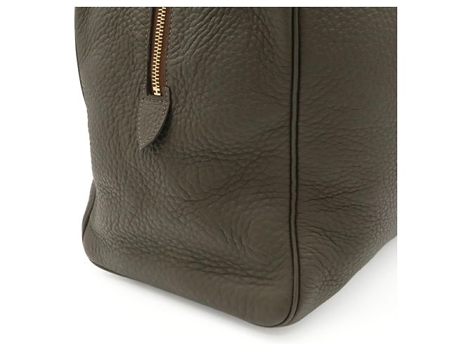 Hermès Borsa Boston Hermes Victoria 43 Verde oliva - vista 9