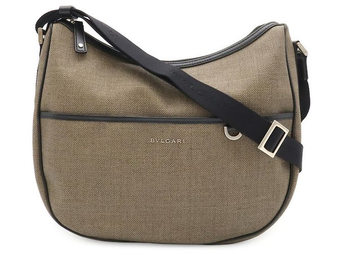 Bulgari Borsa a tracolla Bvlgari Weekend Nero Grigio - vista 2