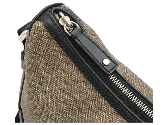 Bulgari Borsa a tracolla Bvlgari Weekend Nero Grigio - vista 7