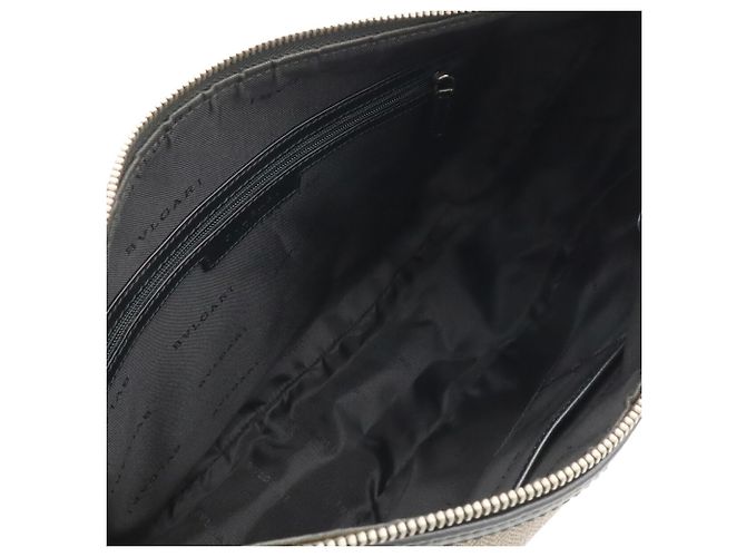 Bulgari Borsa a tracolla Bvlgari Weekend Nero Grigio - vista 8