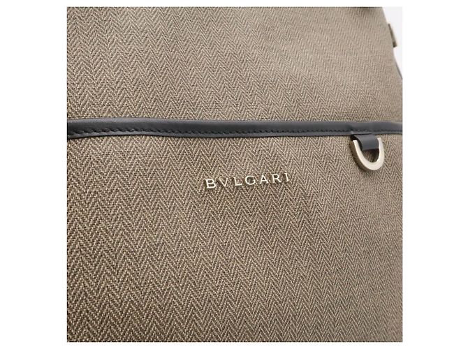 Bulgari Borsa a tracolla Bvlgari Weekend Nero Grigio - vista 9