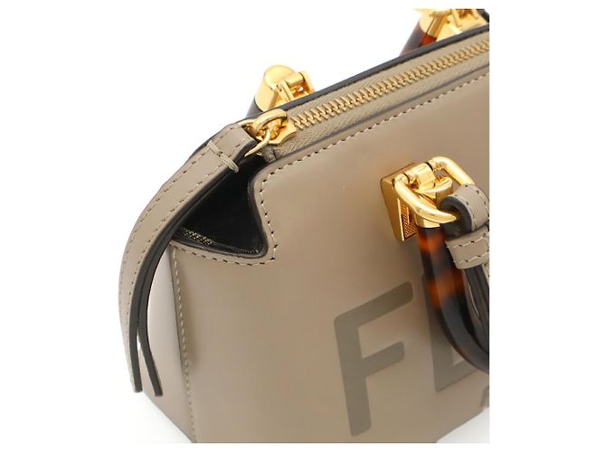 Borsa Fendi By The Way Mini Grigio - vista 7