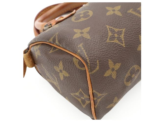 Borsa a mano Louis Vuitton Monogram Mini Speedy Marrone - vista 4