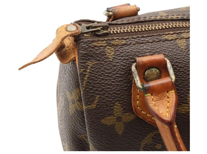 Borsa a mano Louis Vuitton Monogram Mini Speedy Marrone - vista 7