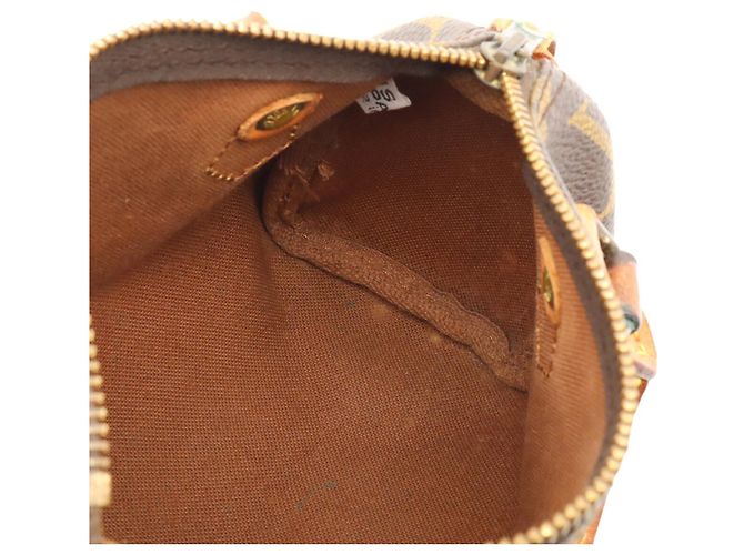 Borsa a mano Louis Vuitton Monogram Mini Speedy Marrone - vista 9