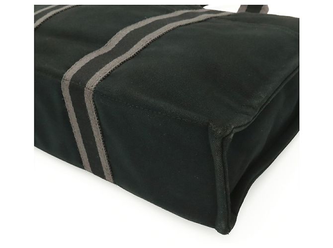 Hermès Borsa Fourre-Tout MM Hermes Marrone Nero - vista 4