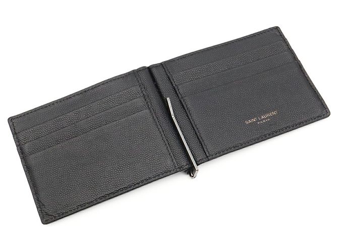 Cartera bi-fold Yves Saint Laurent Cassandra Negro - vista 7
