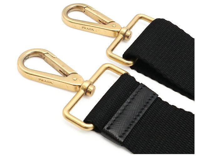 Borsa a spalla/tote Prada in nylon e pelle Nero - vista 6