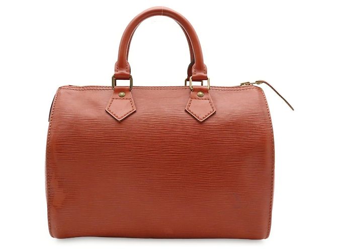 Borsa Louis Vuitton Epi Speedy 25 Marrone - vista 2
