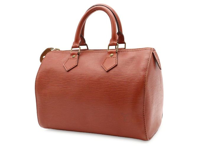 Borsa Louis Vuitton Epi Speedy 25 Marrone - vista 3