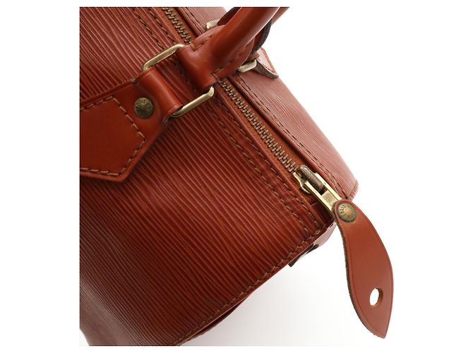 Borsa Louis Vuitton Epi Speedy 25 Marrone - vista 6