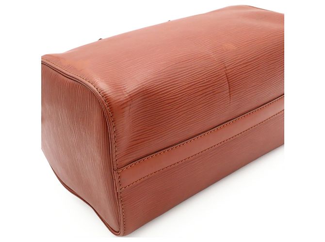 Borsa Louis Vuitton Epi Speedy 25 Marrone - vista 7