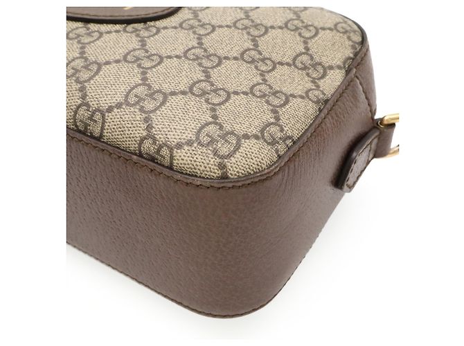 Borsa GUCCI Neo GG Supreme Marrone Rosso Beige Verde Giallo - vista 4