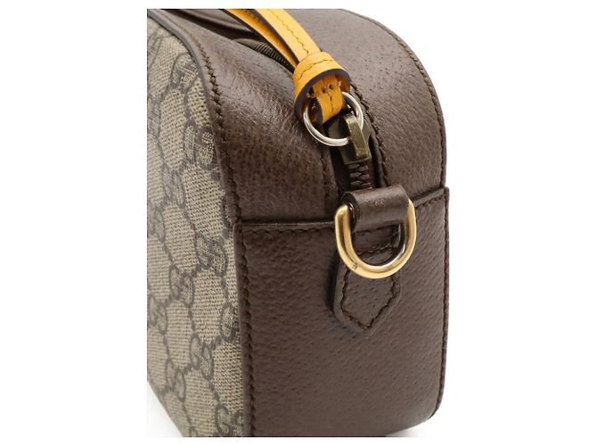 Borsa GUCCI Neo GG Supreme Marrone Rosso Beige Verde Giallo - vista 6