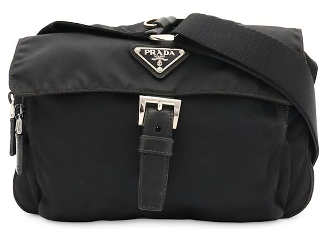 Prada Triangle Shoulder Bag Pouch Schwarz - Ansicht 2