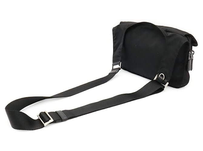 Prada Triangle Shoulder Bag Pouch Schwarz - Ansicht 3