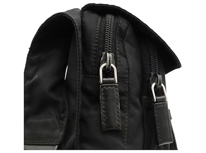 Prada Triangle Shoulder Bag Pouch Schwarz - Ansicht 6
