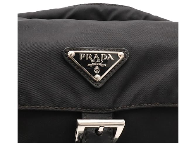 Prada Triangle Shoulder Bag Pouch Schwarz - Ansicht 7