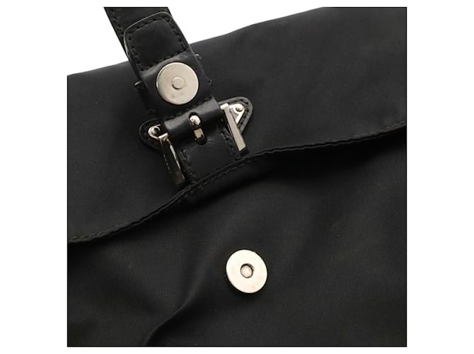 Prada Triangle Shoulder Bag Pouch Schwarz - Ansicht 8