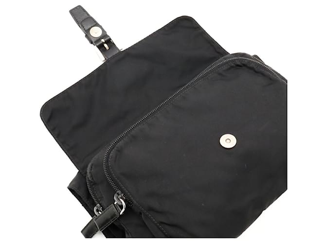 Prada Triangle Shoulder Bag Pouch Schwarz - Ansicht 9