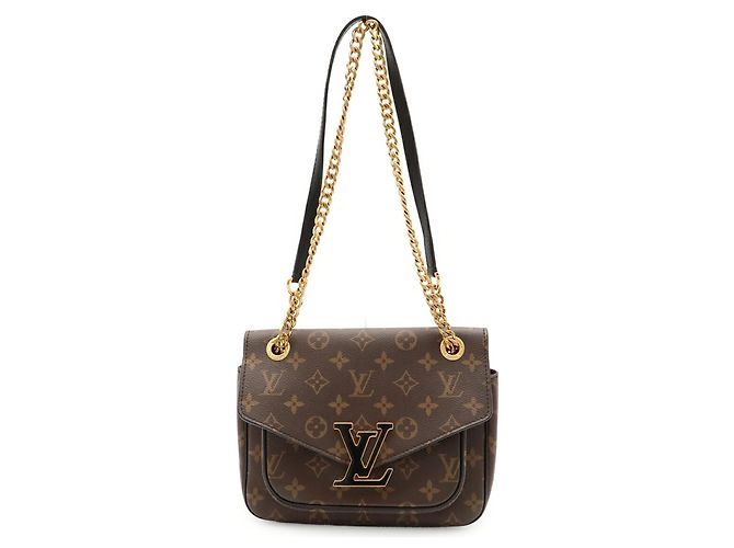 Borsa a tracolla Louis Vuitton Monogram Passy Marrone - vista 2