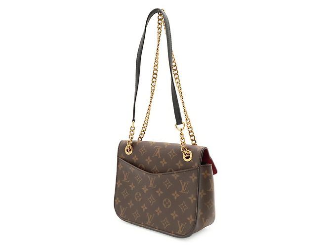 Borsa a tracolla Louis Vuitton Monogram Passy Marrone - vista 3