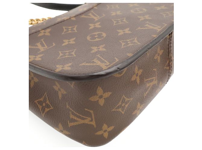 Borsa a tracolla Louis Vuitton Monogram Passy Marrone - vista 4