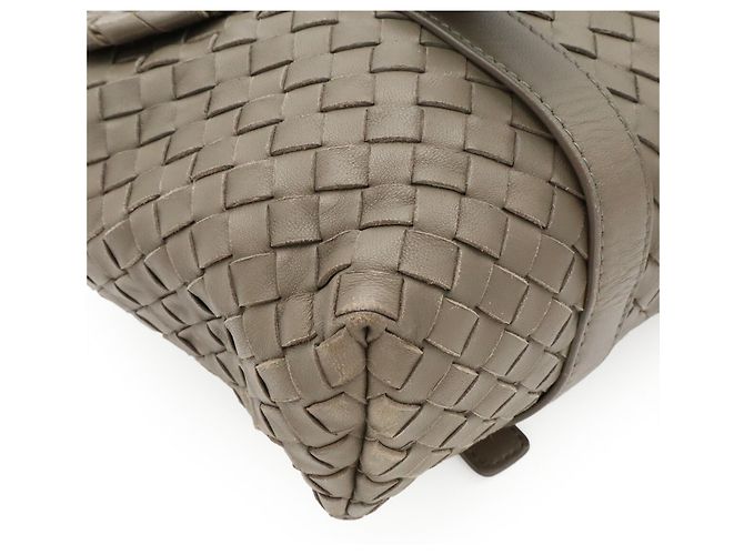 Borsa Bottega Veneta Intrecciato Khaki Cachi - vista 4