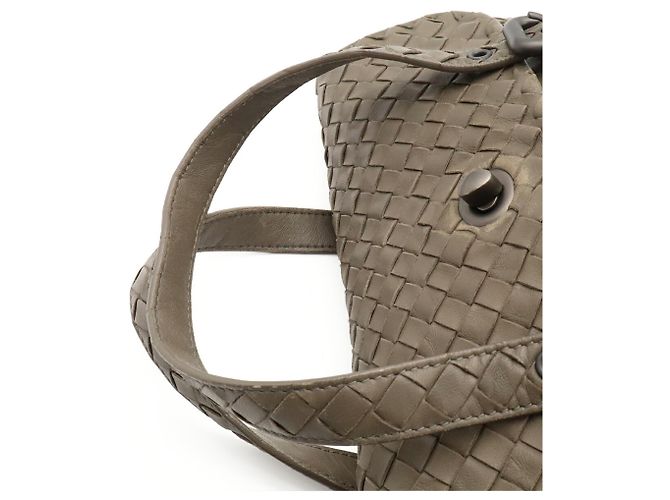 Borsa Bottega Veneta Intrecciato Khaki Cachi - vista 5